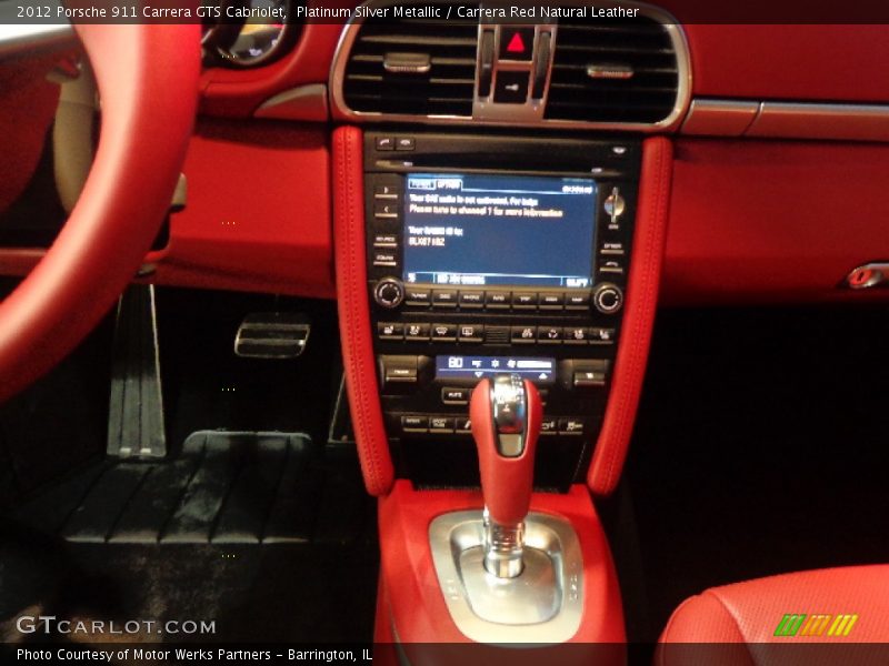 Platinum Silver Metallic / Carrera Red Natural Leather 2012 Porsche 911 Carrera GTS Cabriolet