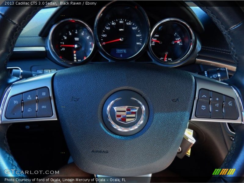 Black Raven / Ebony 2013 Cadillac CTS 3.0 Sedan