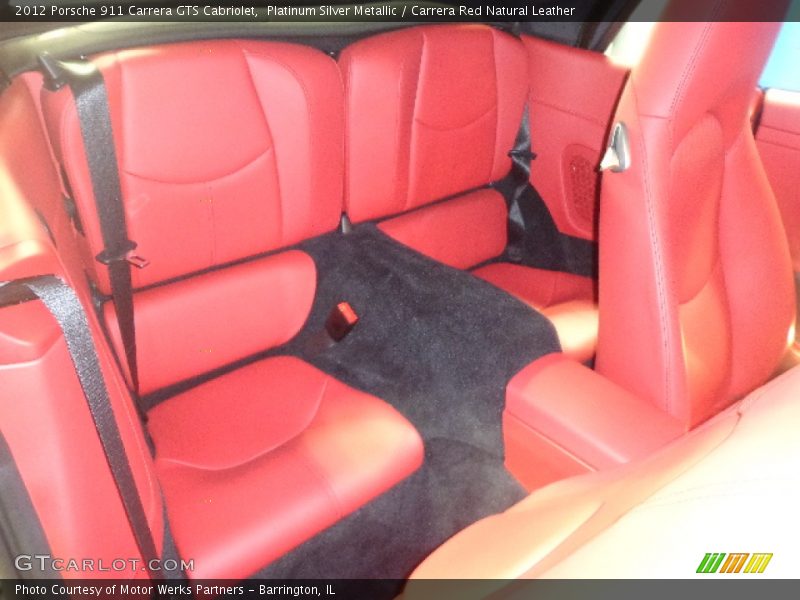 Platinum Silver Metallic / Carrera Red Natural Leather 2012 Porsche 911 Carrera GTS Cabriolet