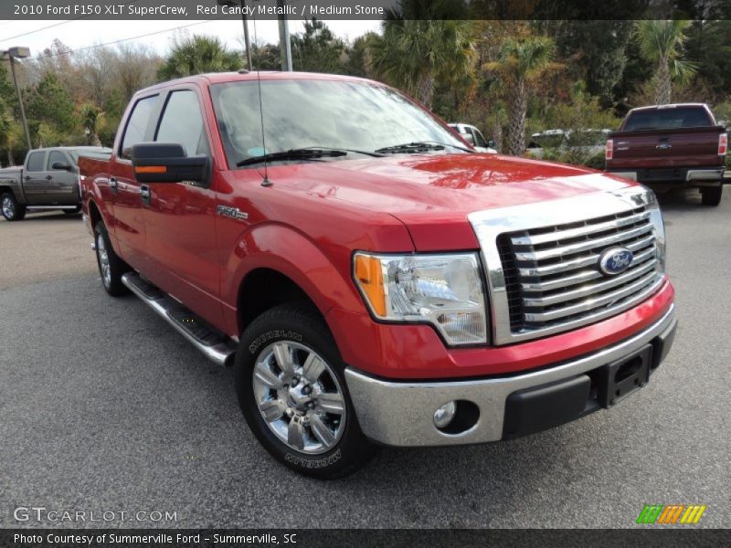 Red Candy Metallic / Medium Stone 2010 Ford F150 XLT SuperCrew