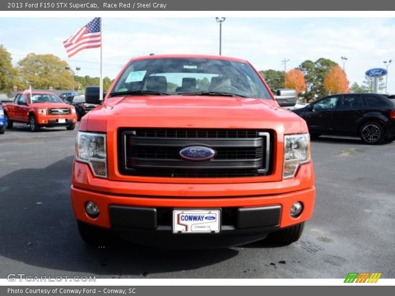 Race Red / Steel Gray 2013 Ford F150 STX SuperCab