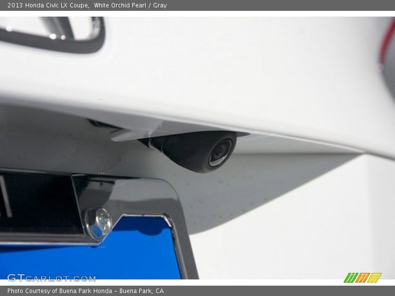 White Orchid Pearl / Gray 2013 Honda Civic LX Coupe