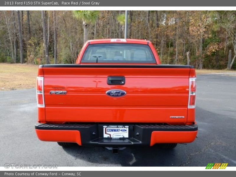 Race Red / Steel Gray 2013 Ford F150 STX SuperCab