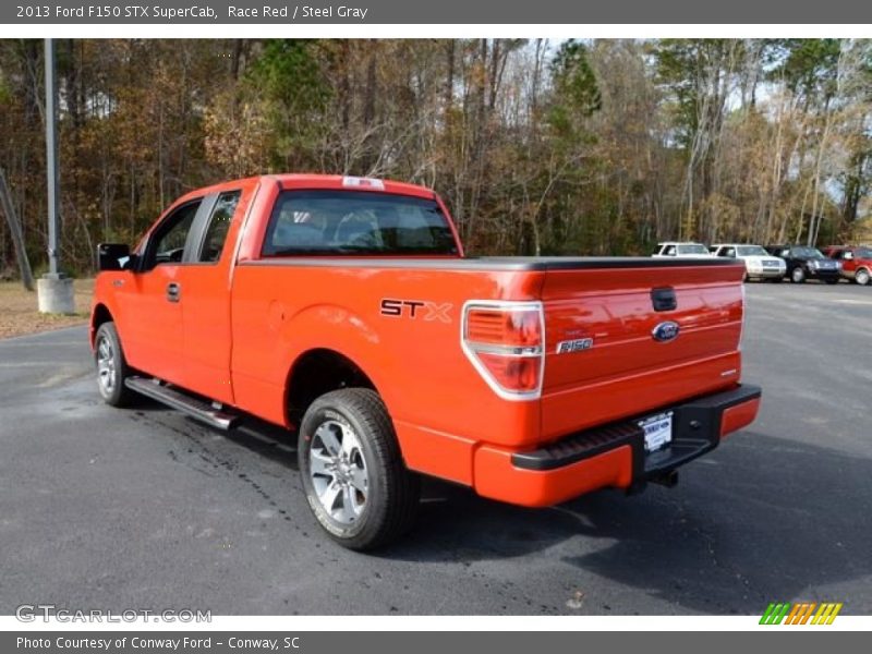 Race Red / Steel Gray 2013 Ford F150 STX SuperCab