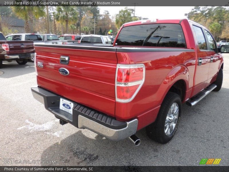 Red Candy Metallic / Medium Stone 2010 Ford F150 XLT SuperCrew