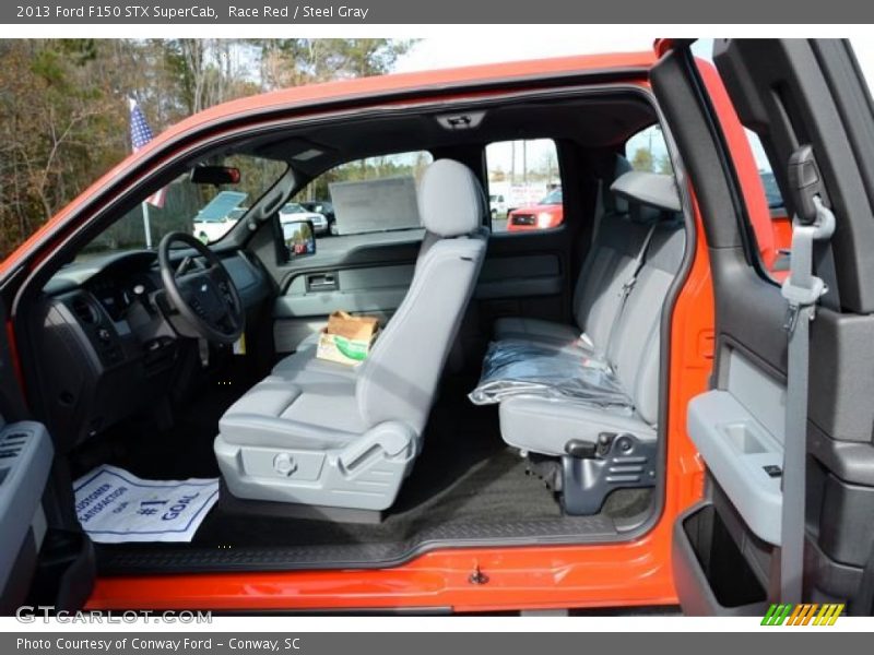 Race Red / Steel Gray 2013 Ford F150 STX SuperCab