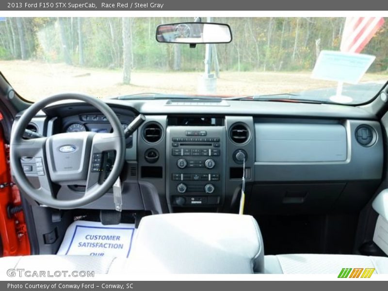 Race Red / Steel Gray 2013 Ford F150 STX SuperCab