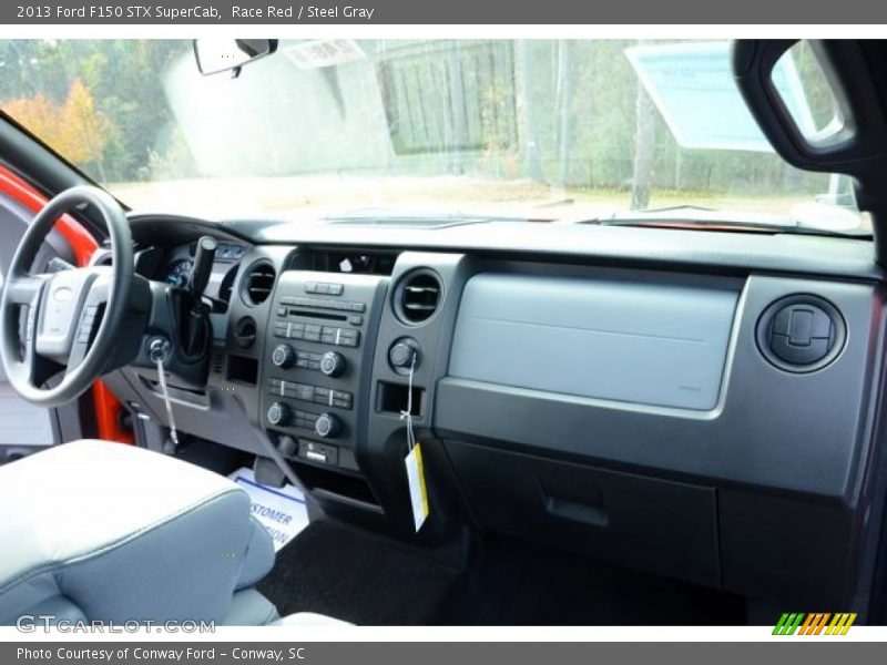 Race Red / Steel Gray 2013 Ford F150 STX SuperCab
