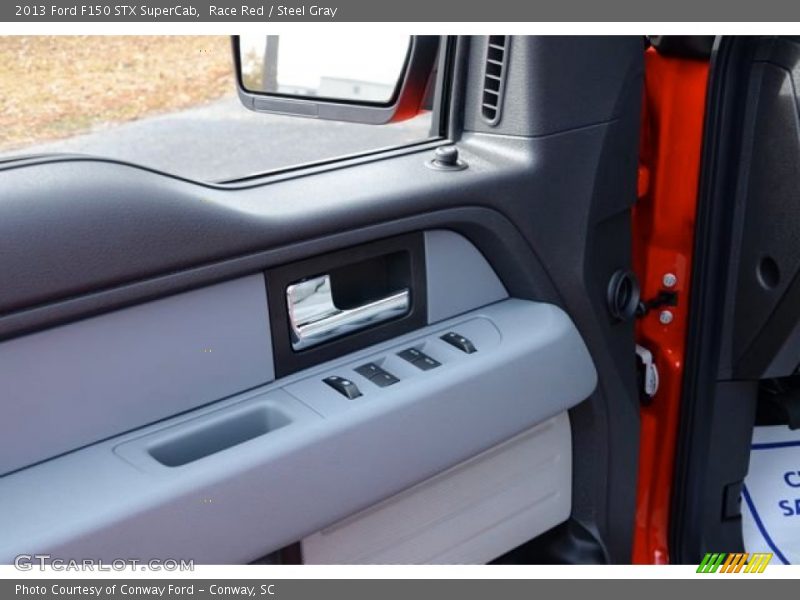 Race Red / Steel Gray 2013 Ford F150 STX SuperCab