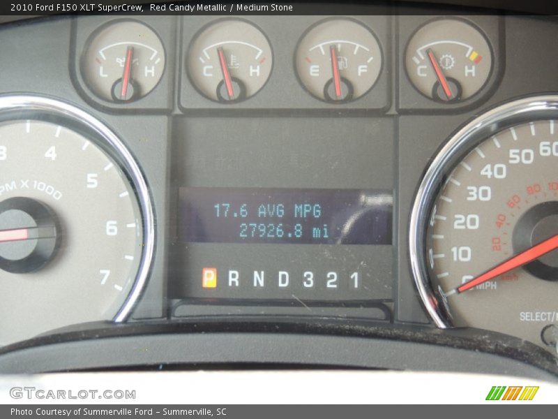 Red Candy Metallic / Medium Stone 2010 Ford F150 XLT SuperCrew
