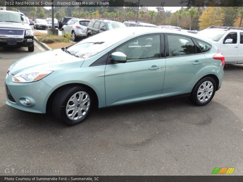 Frosted Glass Metallic / Stone 2012 Ford Focus SE 5-Door