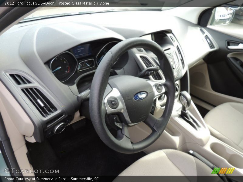 Frosted Glass Metallic / Stone 2012 Ford Focus SE 5-Door