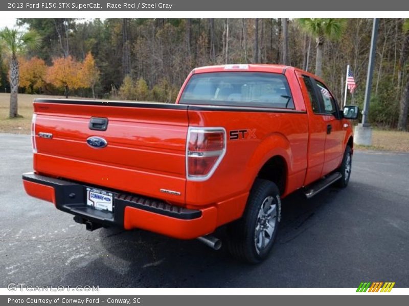 Race Red / Steel Gray 2013 Ford F150 STX SuperCab