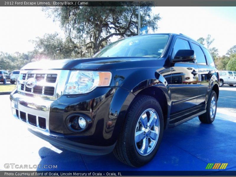 Ebony Black / Camel 2012 Ford Escape Limited
