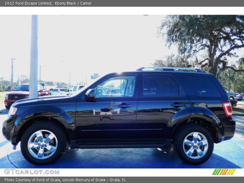 Ebony Black / Camel 2012 Ford Escape Limited