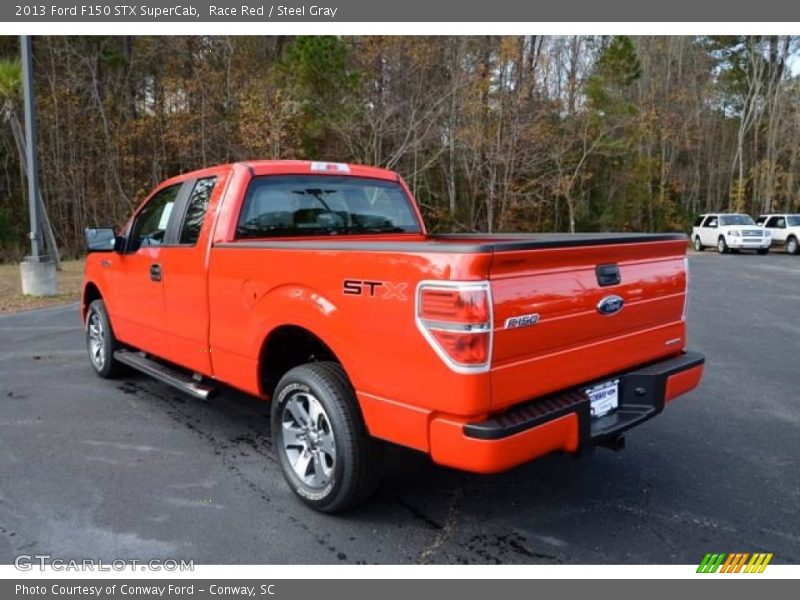 Race Red / Steel Gray 2013 Ford F150 STX SuperCab