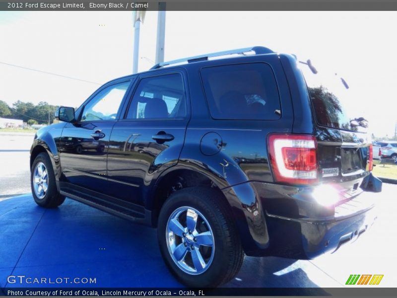 Ebony Black / Camel 2012 Ford Escape Limited