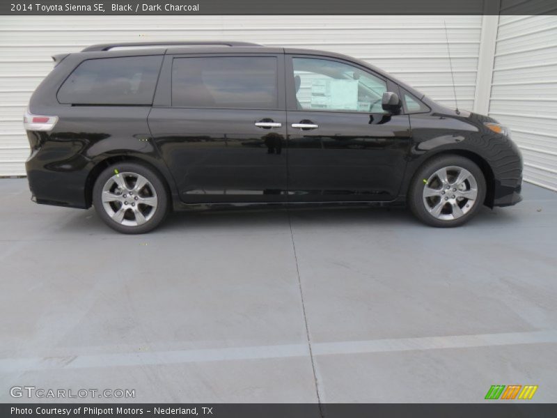 Black / Dark Charcoal 2014 Toyota Sienna SE