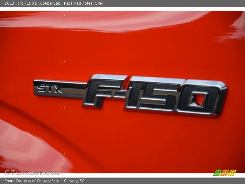 Race Red / Steel Gray 2013 Ford F150 STX SuperCab