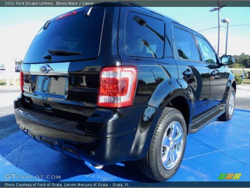 Ebony Black / Camel 2012 Ford Escape Limited