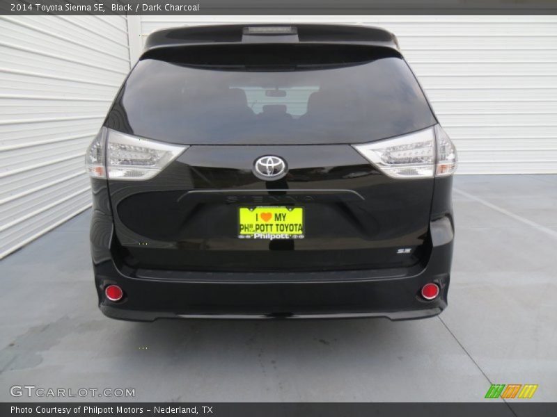Black / Dark Charcoal 2014 Toyota Sienna SE