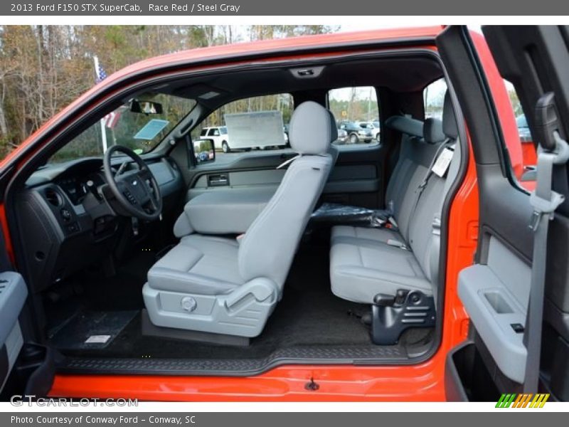 Race Red / Steel Gray 2013 Ford F150 STX SuperCab