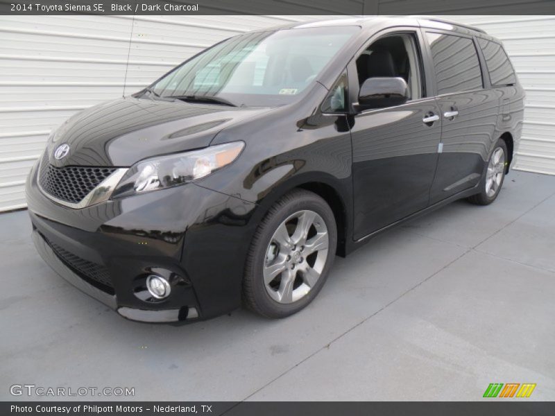 Black / Dark Charcoal 2014 Toyota Sienna SE