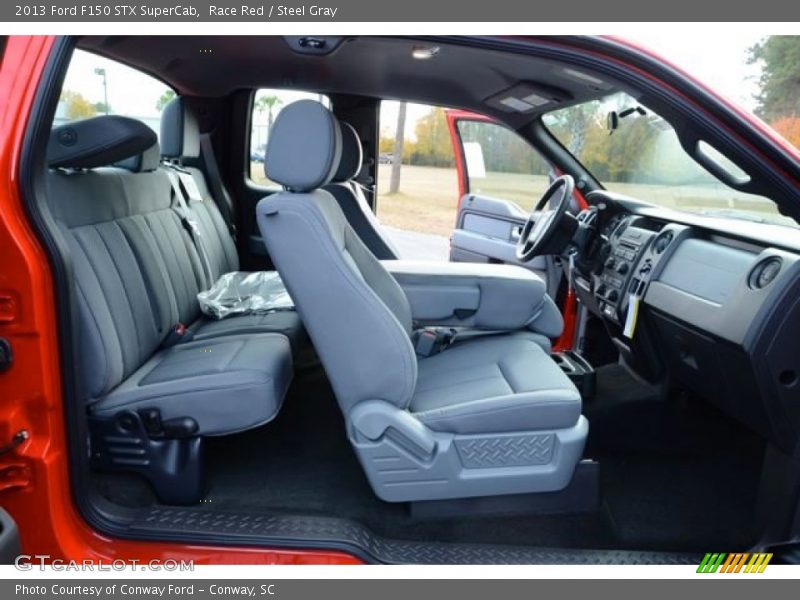 Race Red / Steel Gray 2013 Ford F150 STX SuperCab