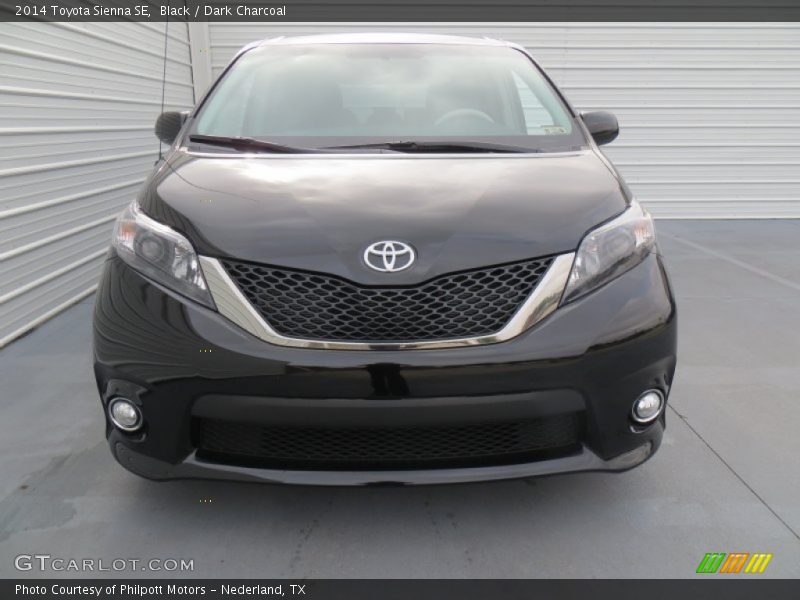 Black / Dark Charcoal 2014 Toyota Sienna SE