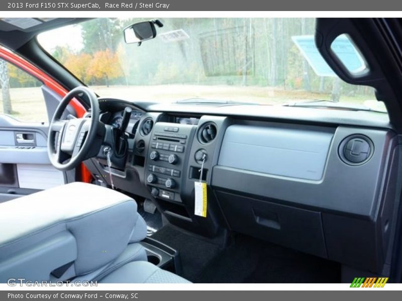 Race Red / Steel Gray 2013 Ford F150 STX SuperCab