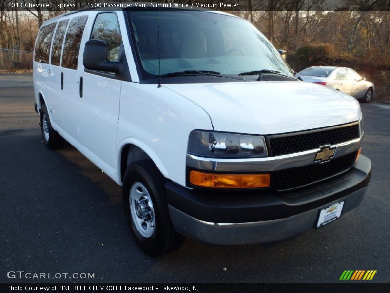 Summit White / Medium Pewter 2013 Chevrolet Express LT 2500 Passenger Van