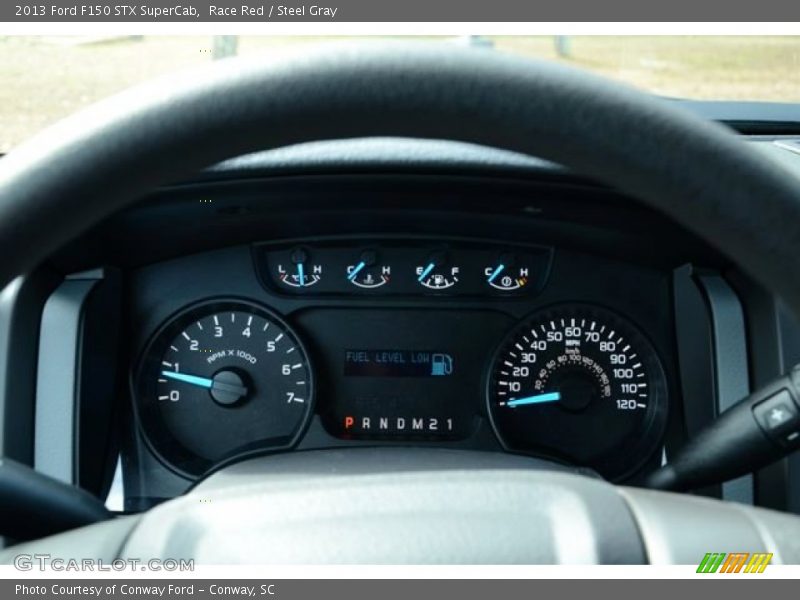 Race Red / Steel Gray 2013 Ford F150 STX SuperCab