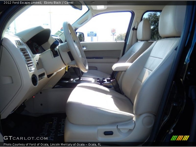 Ebony Black / Camel 2012 Ford Escape Limited