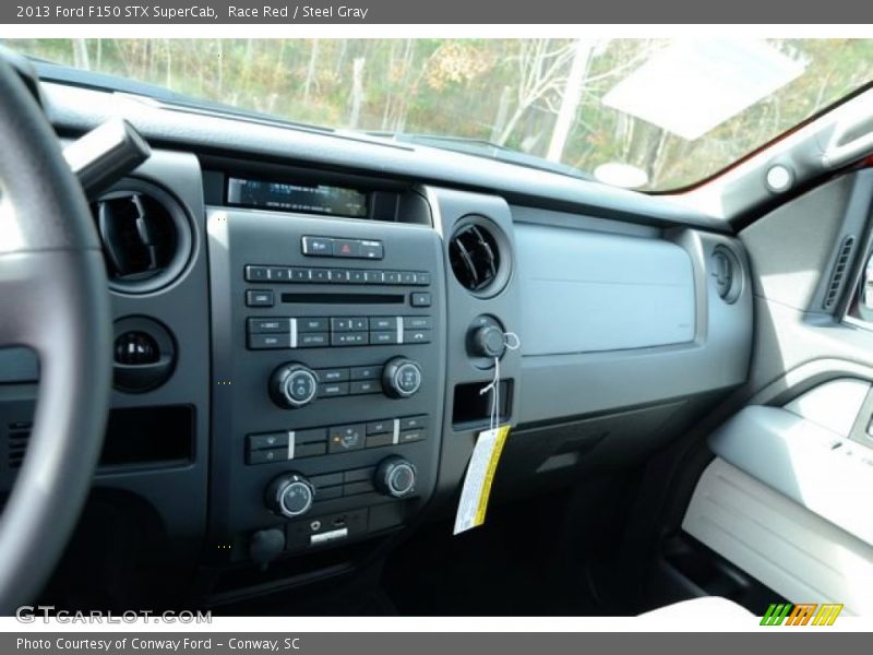 Race Red / Steel Gray 2013 Ford F150 STX SuperCab