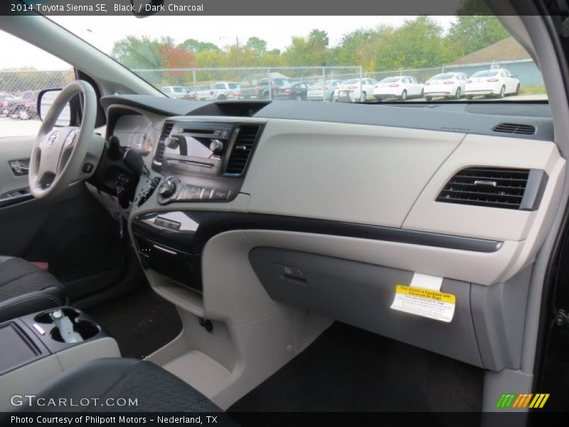 Black / Dark Charcoal 2014 Toyota Sienna SE