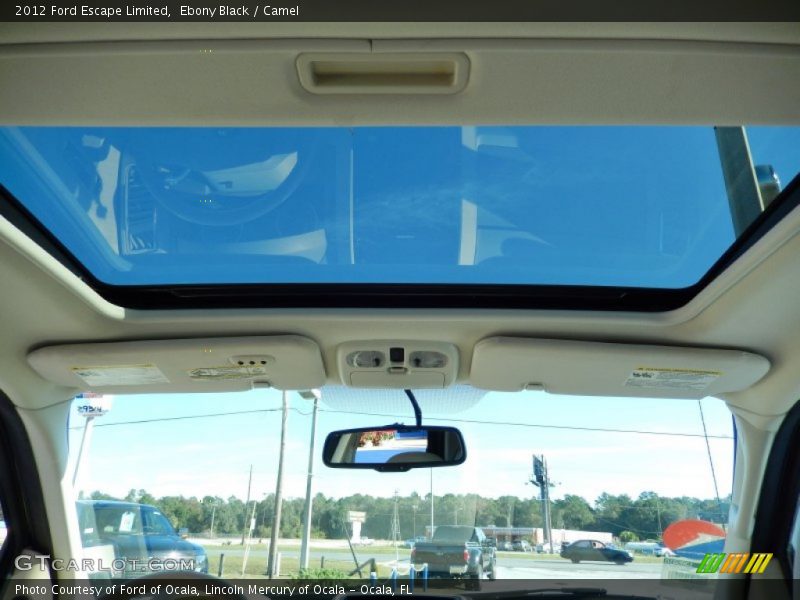 Ebony Black / Camel 2012 Ford Escape Limited