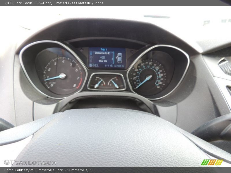 Frosted Glass Metallic / Stone 2012 Ford Focus SE 5-Door