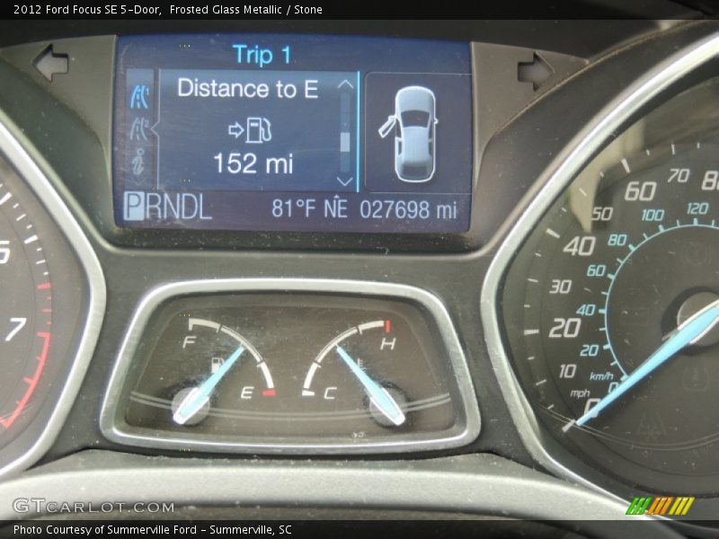 Frosted Glass Metallic / Stone 2012 Ford Focus SE 5-Door