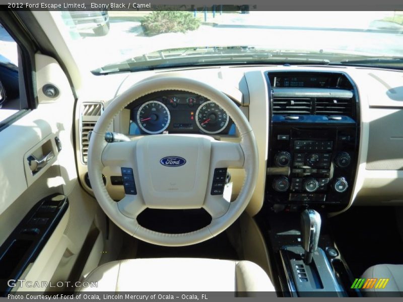 Ebony Black / Camel 2012 Ford Escape Limited