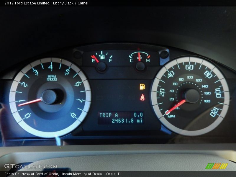 Ebony Black / Camel 2012 Ford Escape Limited