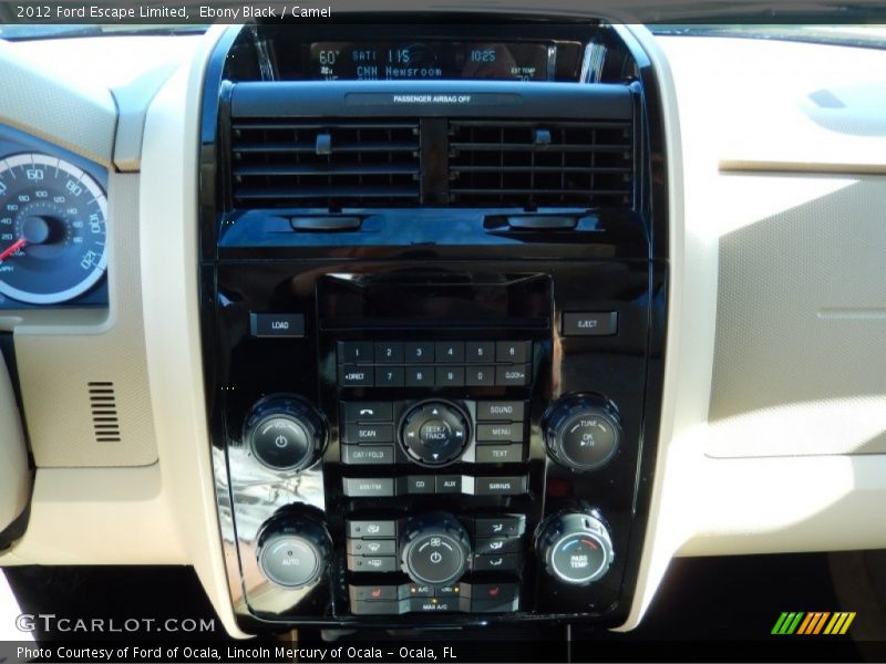 Ebony Black / Camel 2012 Ford Escape Limited