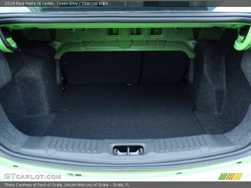 Green Envy / Charcoal Black 2014 Ford Fiesta SE Sedan