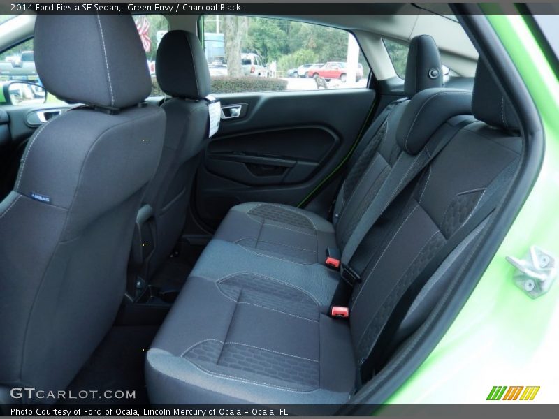 Green Envy / Charcoal Black 2014 Ford Fiesta SE Sedan