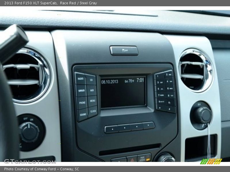 Race Red / Steel Gray 2013 Ford F150 XLT SuperCab