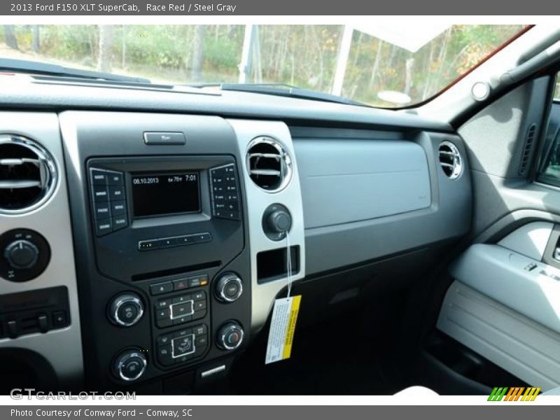 Race Red / Steel Gray 2013 Ford F150 XLT SuperCab