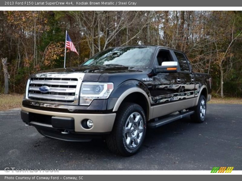 Kodiak Brown Metallic / Steel Gray 2013 Ford F150 Lariat SuperCrew 4x4