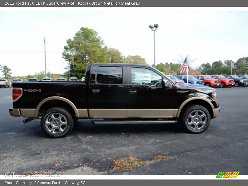 Kodiak Brown Metallic / Steel Gray 2013 Ford F150 Lariat SuperCrew 4x4