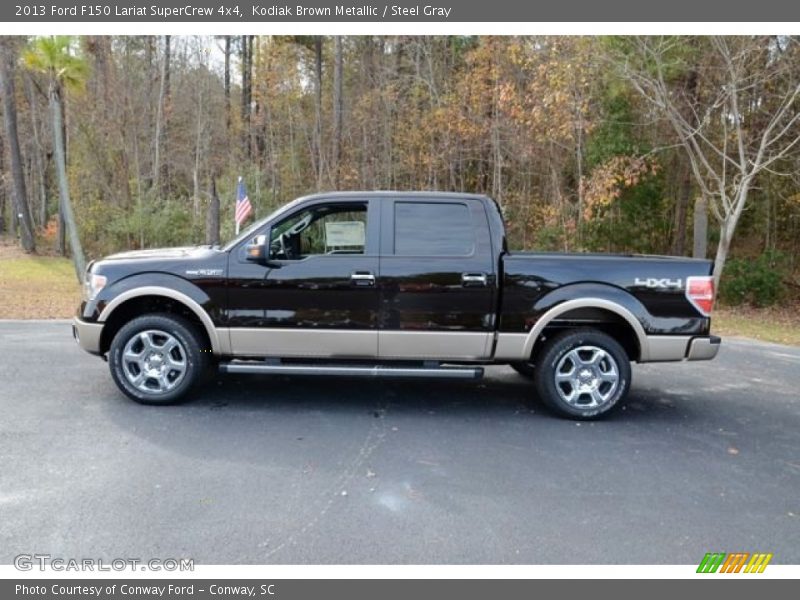 Kodiak Brown Metallic / Steel Gray 2013 Ford F150 Lariat SuperCrew 4x4