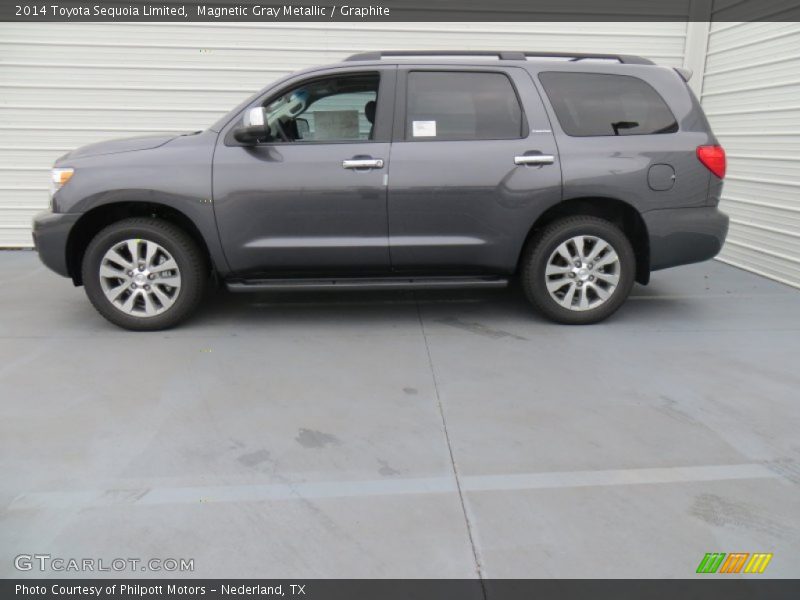Magnetic Gray Metallic / Graphite 2014 Toyota Sequoia Limited