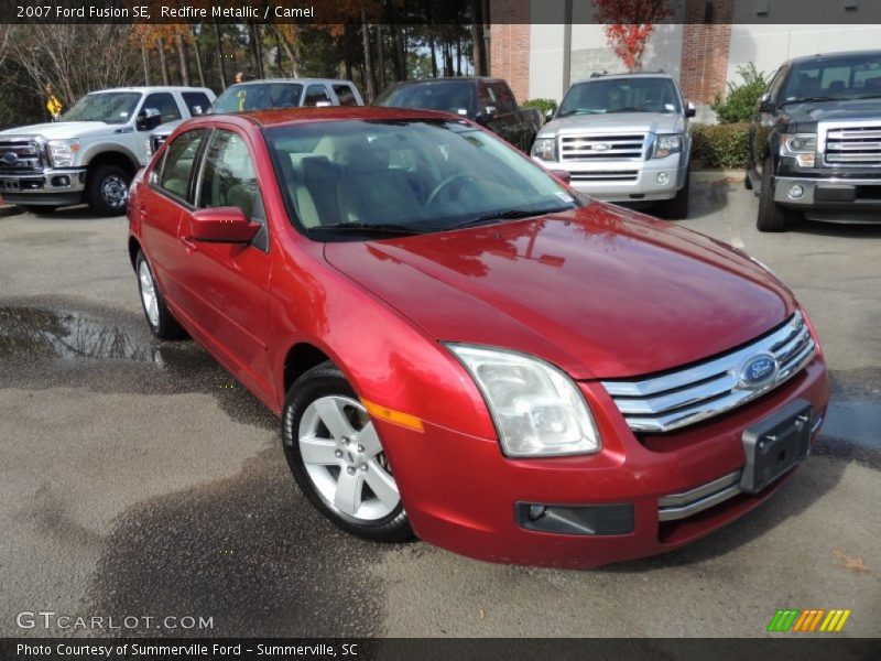 Redfire Metallic / Camel 2007 Ford Fusion SE